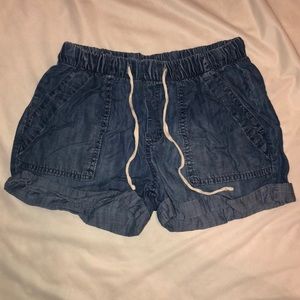 SOFT DENIM DRAWSTRING SHORT